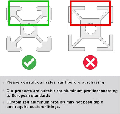 iMetrx 26Stück Befestigungsmaterial Winkel,Aluprofil 3030 Nut 6 Aluminium Winkelverbinder Eckwinkel