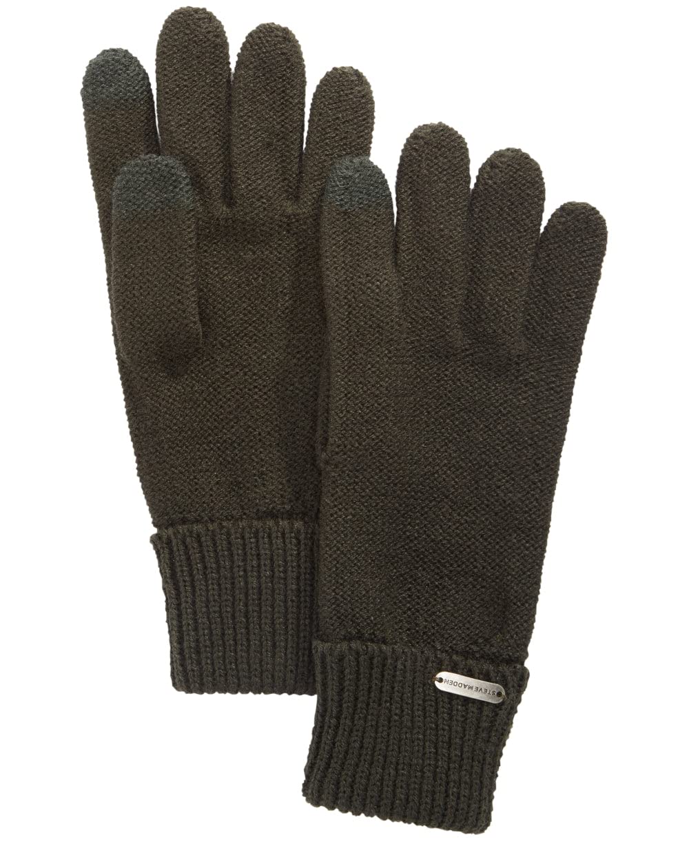 Steve Madden Man's Solid Boyfriend Touch Gloves (Green)