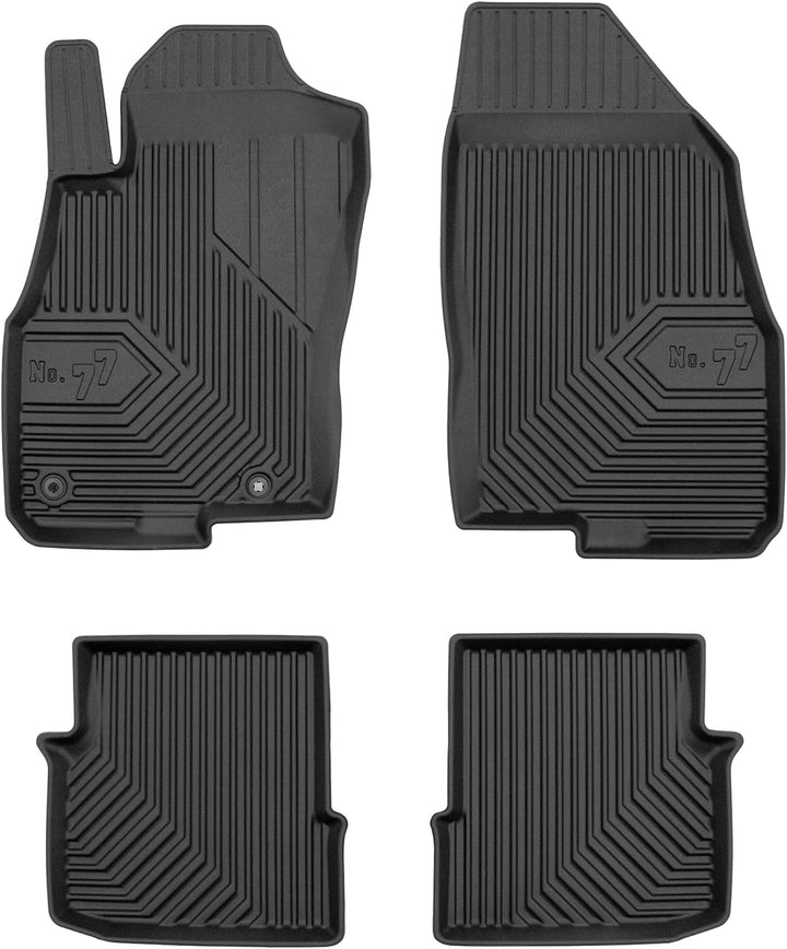 M MOTOS Gummimatten Auto Fussmatte passt für FIAT Punto EVO 2009-2012 Verbessern Sie Ihren Reisekomf