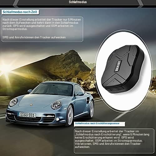 TKMARS Auto GPS Tracker GPS für Auto 160 Tage Standby-Zeit, Starker Magnetismus, Wasserdicht, mit Ko