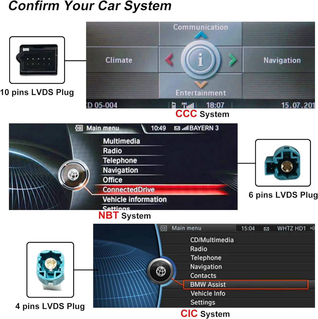 AneQu 12.3" Auto Stereo Android 12 für BMW 5er E60 2005-2008 CCC System Octa-Core 32GB ROM Auto Mult