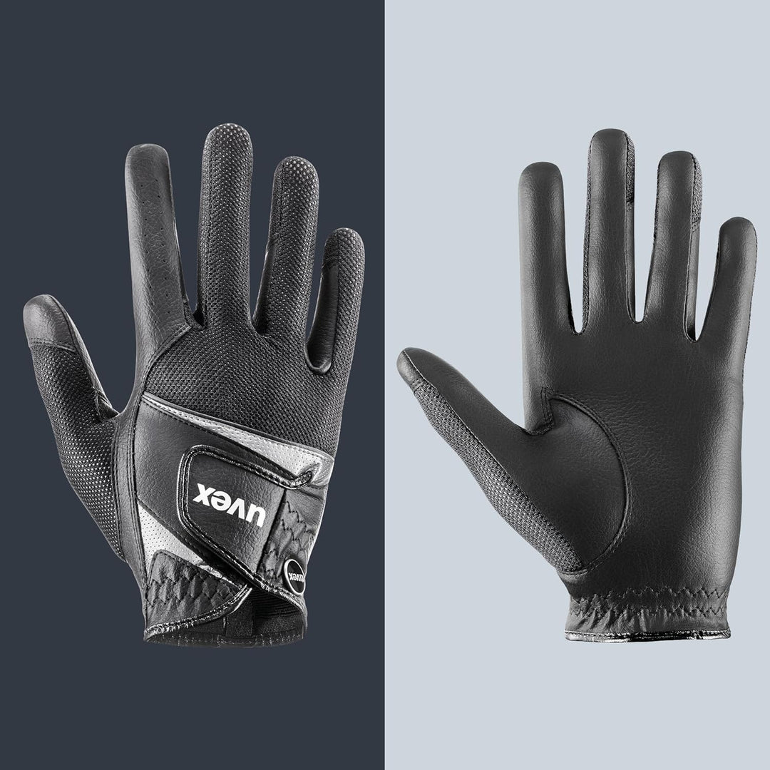 uvex Unisex – Erwachsene Sumair Reithandschuhe 8.5 black-silver, 8.5 black-silver