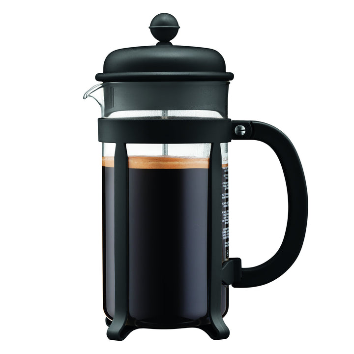 Bodum Java French Press Kaffee- und Teebereiter mit bruchsicherer SAN-Kunststoff-Karaffe, 100 ml, Sc