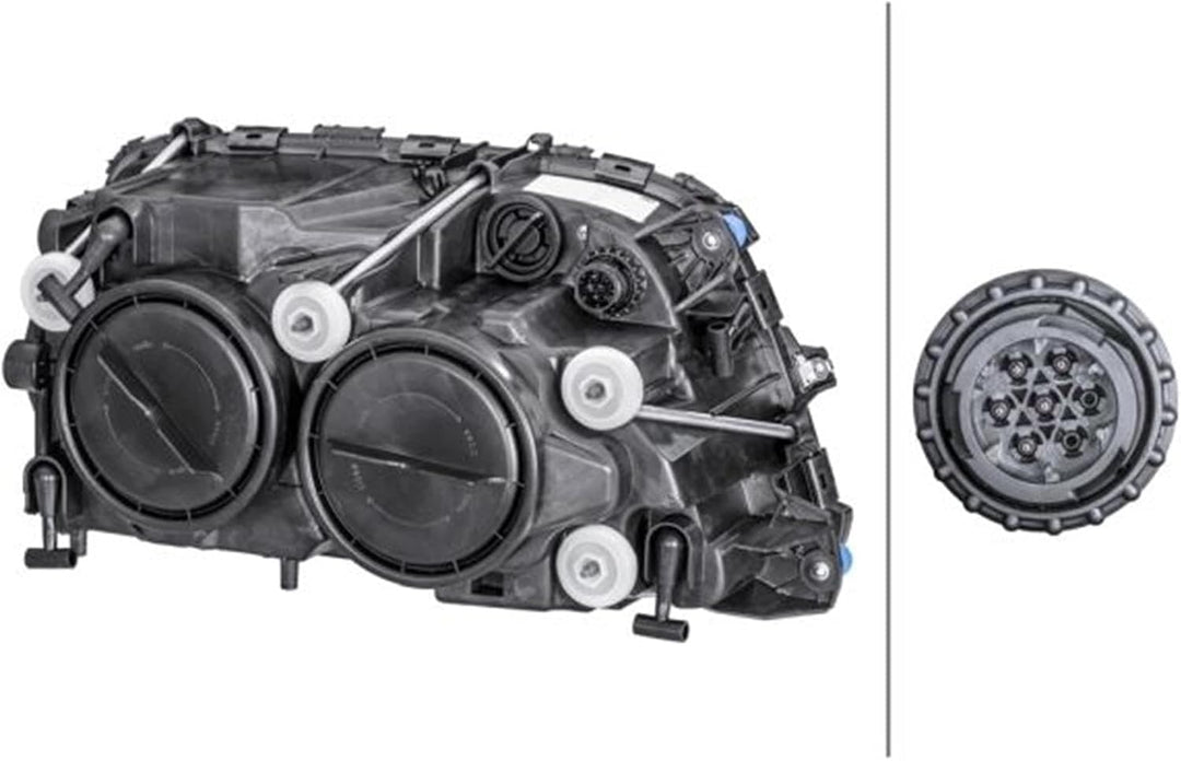 HELLA 1EH 009 513-311 FF/Halogen-Hauptscheinwerfer - links - für u.a. Mercedes-Benz Actros MP3