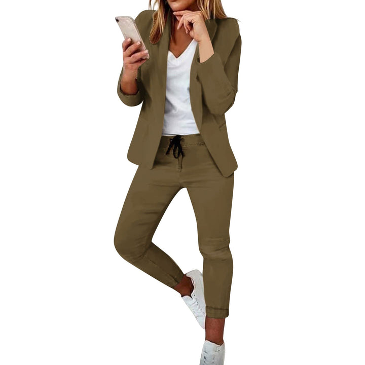 Damen Elegant Business Anzug Set Hosenanzug Damen Elegant Business Anzug Set Hosenanzug Blazer Hose