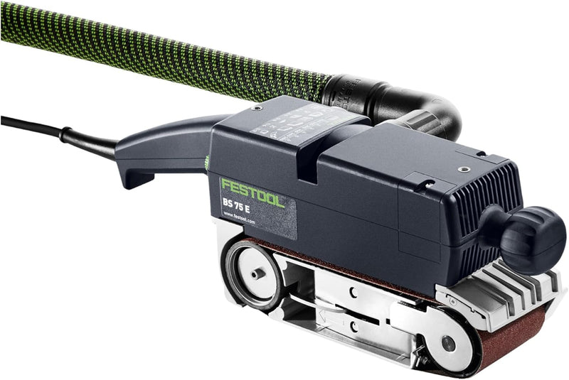 Festool Bandschleifer BS 75 E-Plus (mit Staubsack, Absaugadapter, Schleifband, stationäre Einrichtun