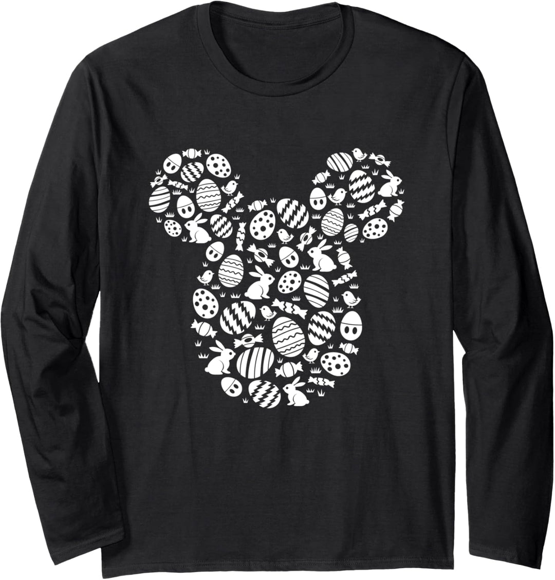 Disney Mickey Mouse Icon White Bunnies Easter Langarmshirt