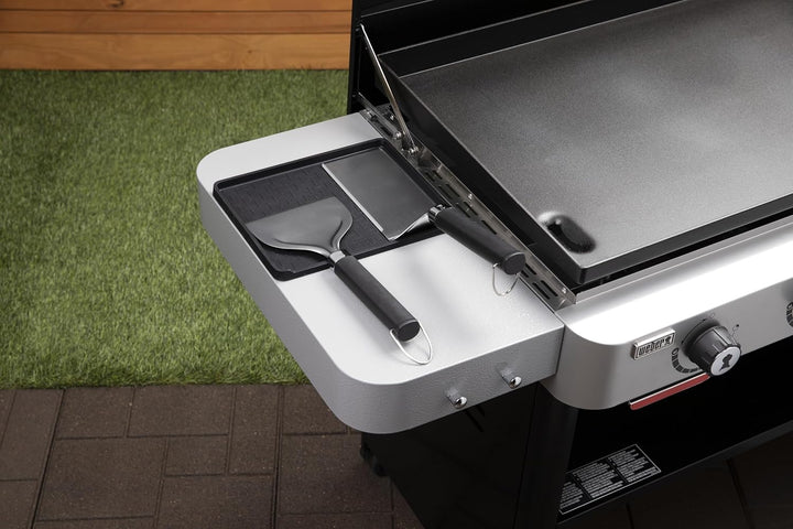 Weber Werkzeugmatte/Aus hitzebeständigem Silikon mit erhöhten Kanten für Grillwerkzeuge und Oberfläc