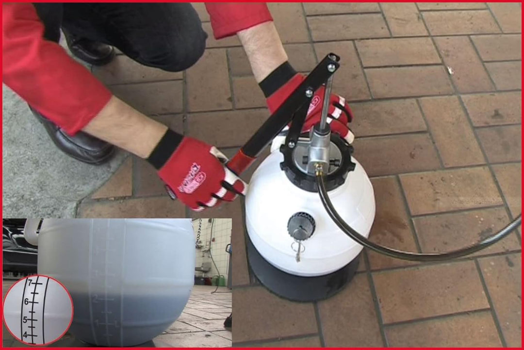 KS Tools 150.9275 Universal Getriebeöl-Füllsystem-Satz mit 20-tlg Adaptersatz