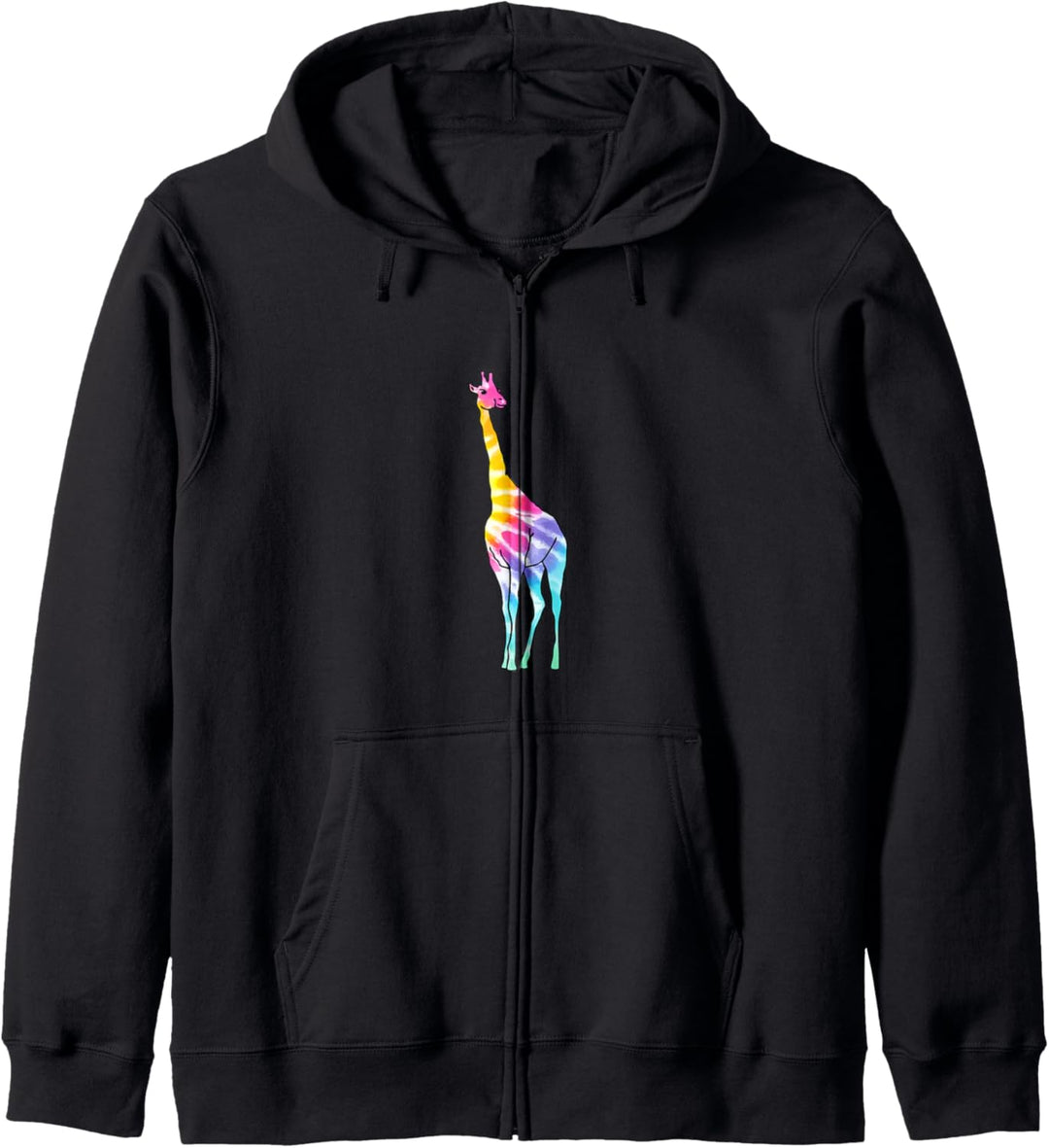 Bunte Giraffe, hübsches Batik-Zoo-Tier Kapuzenjacke