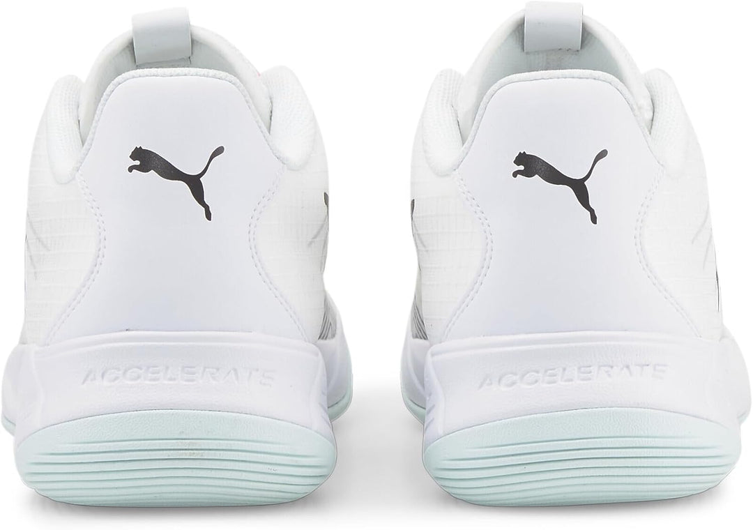 PUMA Herren Accelerate Pro Ii W+ Hallenturnschuh 42.5 EU Puma White Puma Black Nitro Blue Arctic Ice