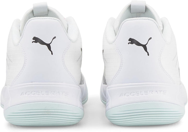 PUMA Herren Accelerate Pro Ii W+ Hallenturnschuh 37.5 EU Puma White Puma Black Nitro Blue Arctic Ice