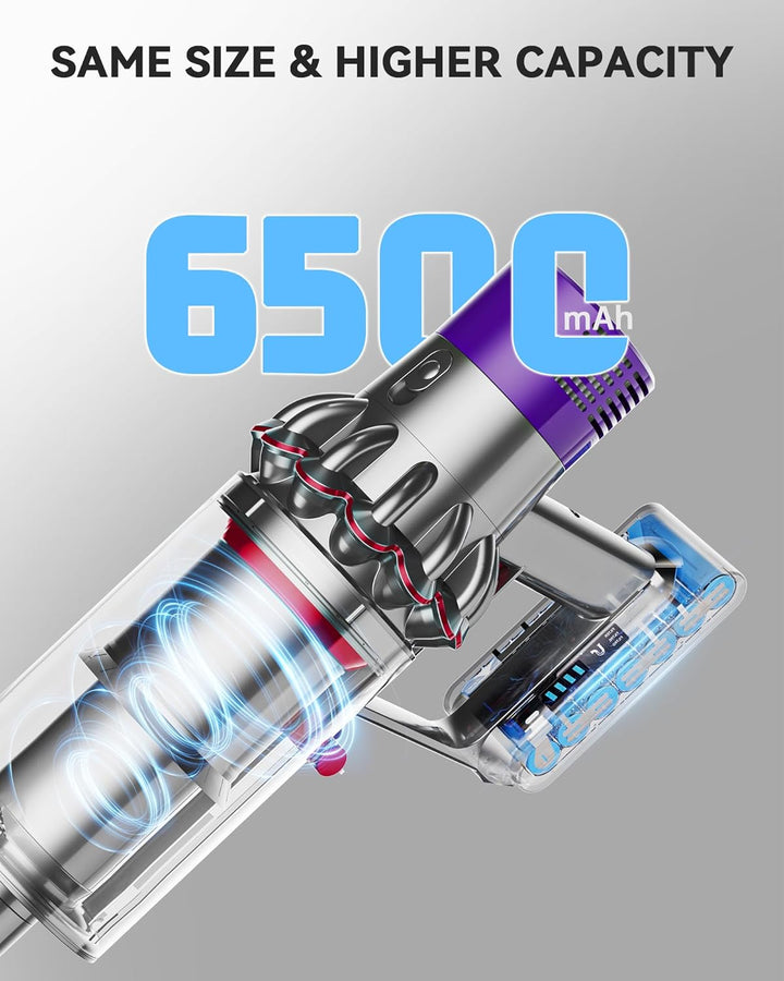 6500mAh Akku für Dyson V10 SV12, Morpilot Ersatzakku für V10 Absolute Animal Motorhead Fluffy Extra