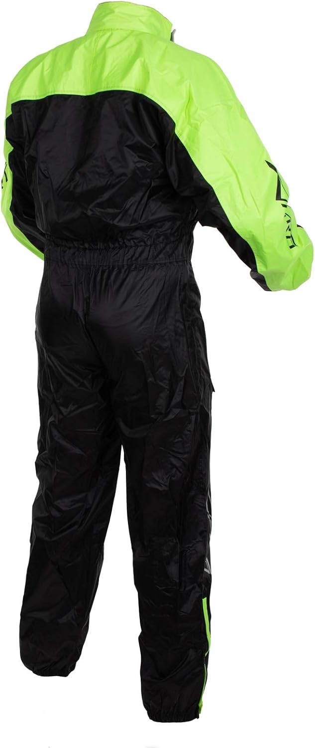 Wasserdicht Regenanzug Hohe Sichtbarkeit Motorrad Regenmantel Scooter Fluo M M Fluo, M Fluo