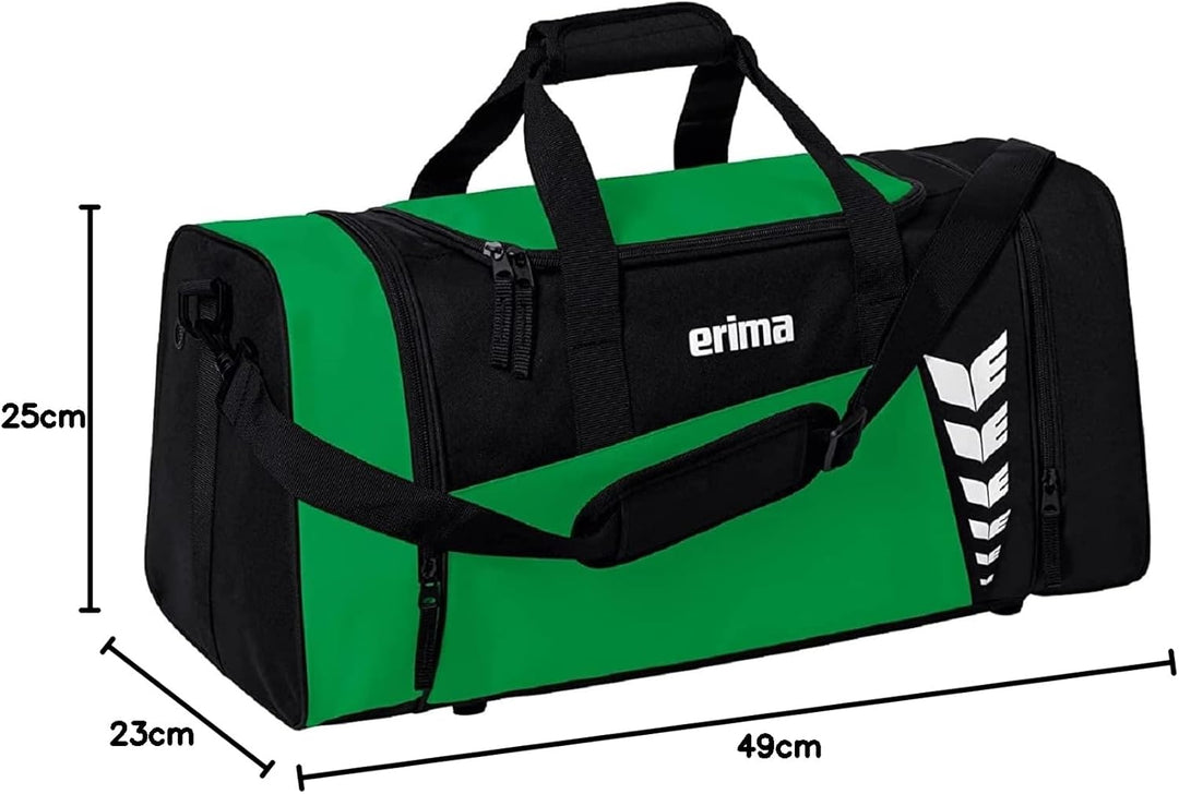 Erima Unisex Six Wings Sporttasche S Smaragd/Schwarz, S Smaragd/Schwarz