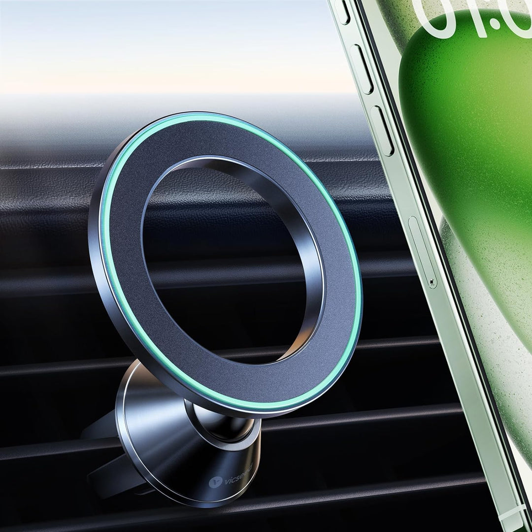 VICSEED Vollmetall Handyhalterung Auto Magnet für Mgasafe Autohalterung [20xN55 Stärkste Magneten] L