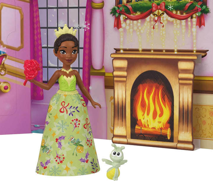 Mattel Disney Princess-Puppe Adventskalender mit 24 Tagen voller Überraschungen, enthält 3 kleine Pu