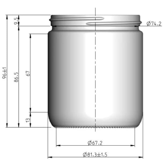 Neutrales Honigglas 500g im 12er Karton inkl. Deckel; Imkereibedarf; Honig; Imker; Neutralglas; Bien