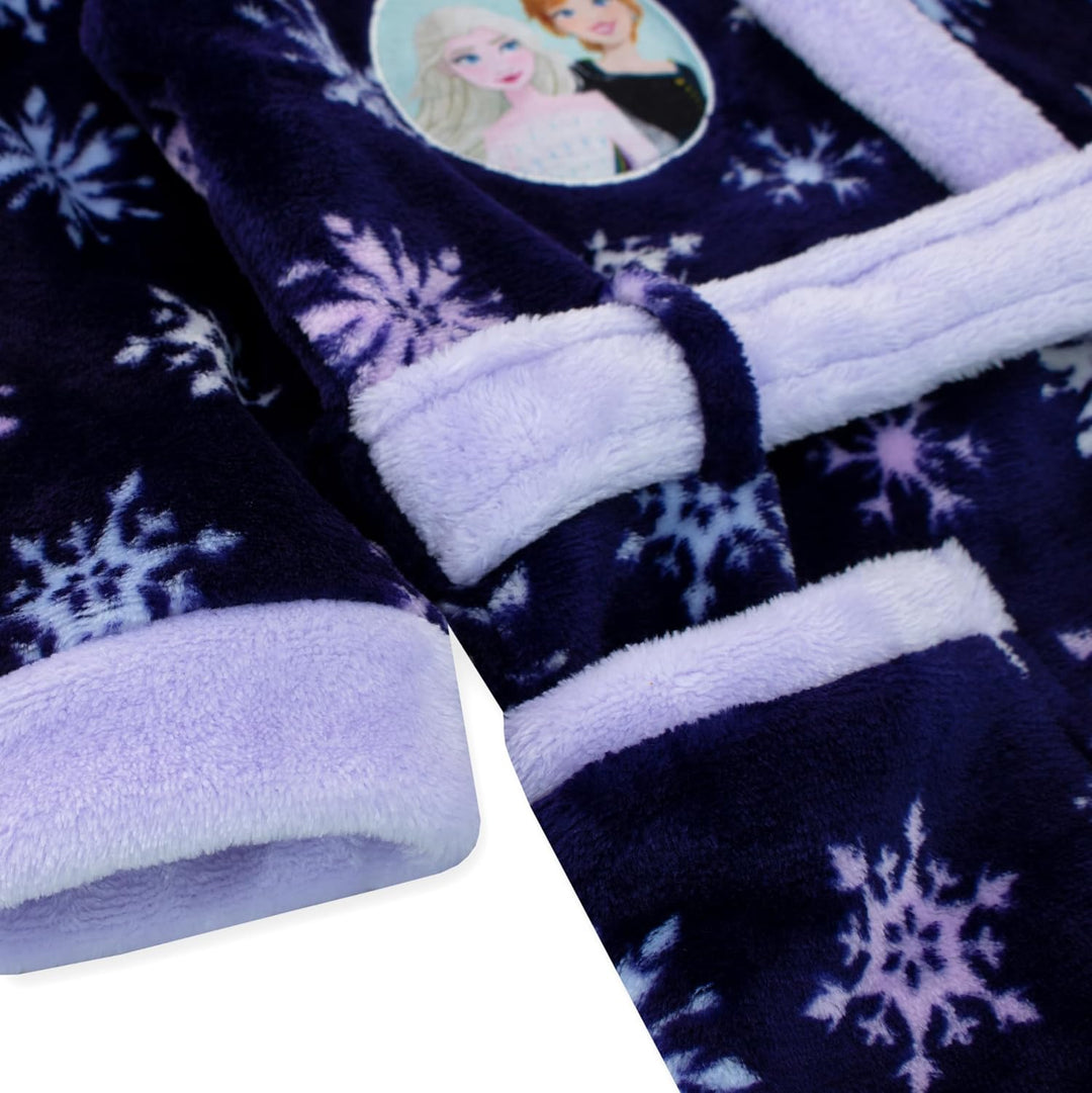 Disney Frozen Bademantel | Kinder Bademantel Elsa Und Anna | Morgenmantel Mädchen 92 Blau, 92 Blau