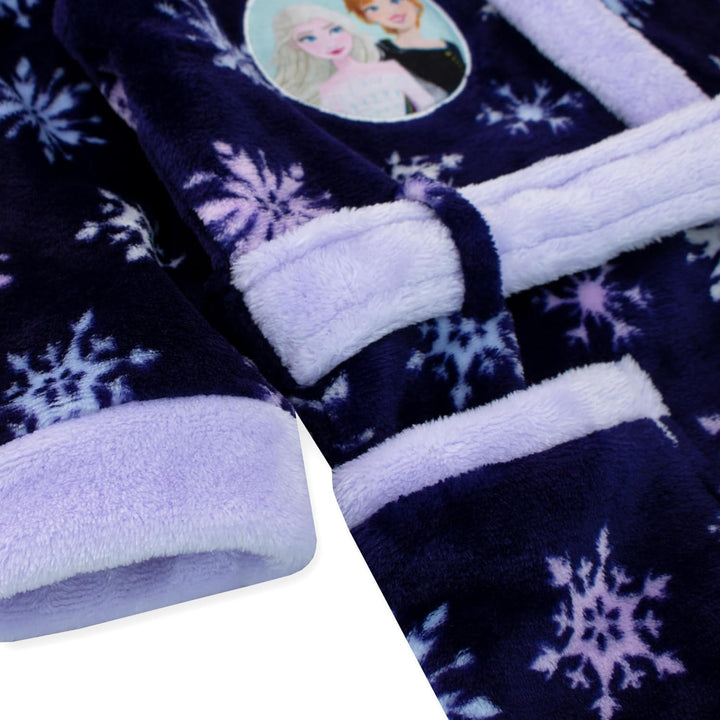 Disney Frozen Bademantel | Kinder Bademantel Elsa Und Anna | Morgenmantel Mädchen 92 Blau, 92 Blau