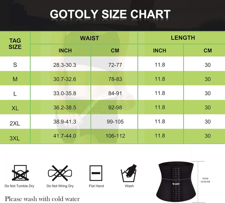 Gotoly Herren Bauchweggürtel Fitnessgürtel Body Shaper Schwitzgürtel Taillenmieder Verstellbarer Neo