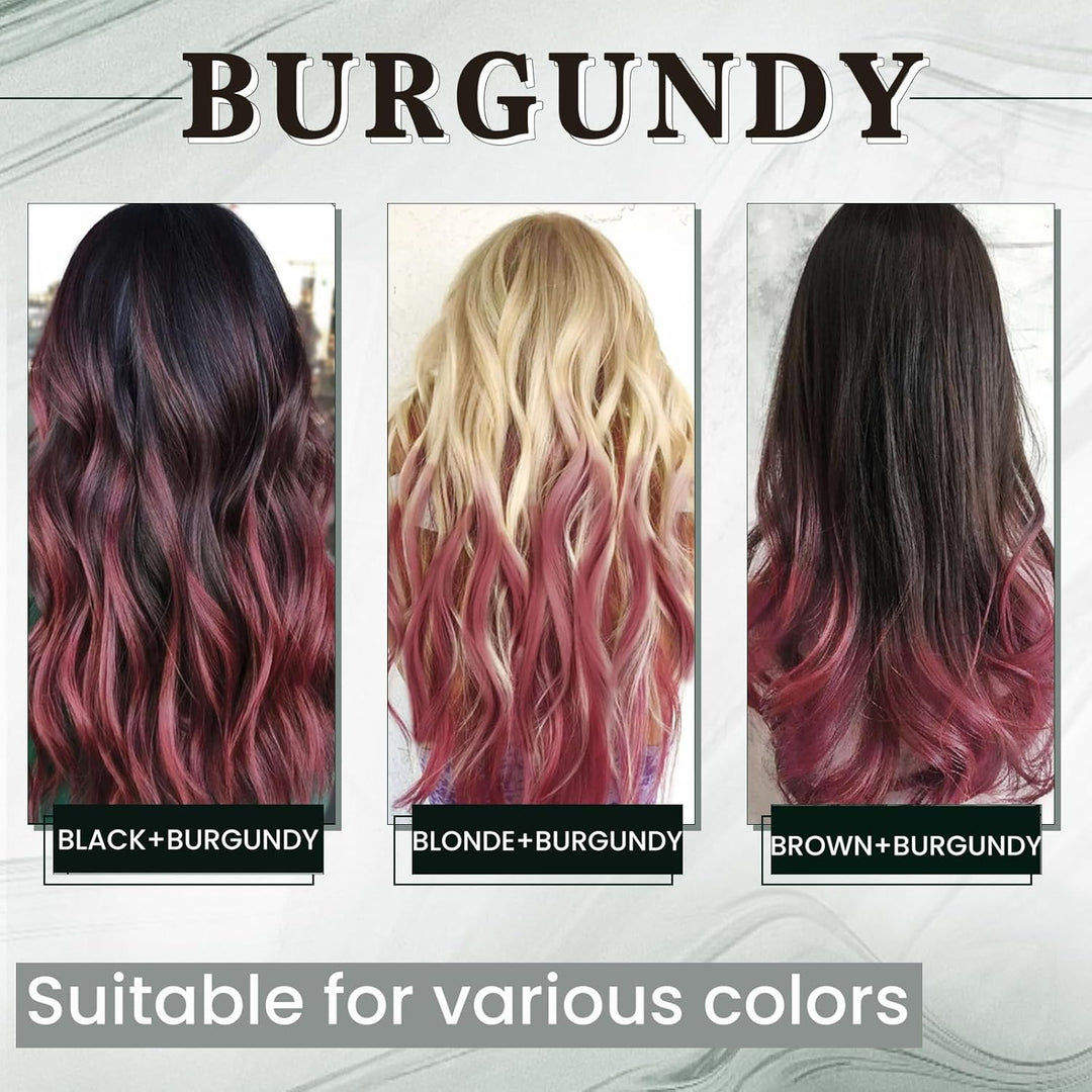 RUNATURE Bonding Extensions Echthaar Burgundy I Tip Echthaar Extensions Burgundy Bonding Keratin Haa