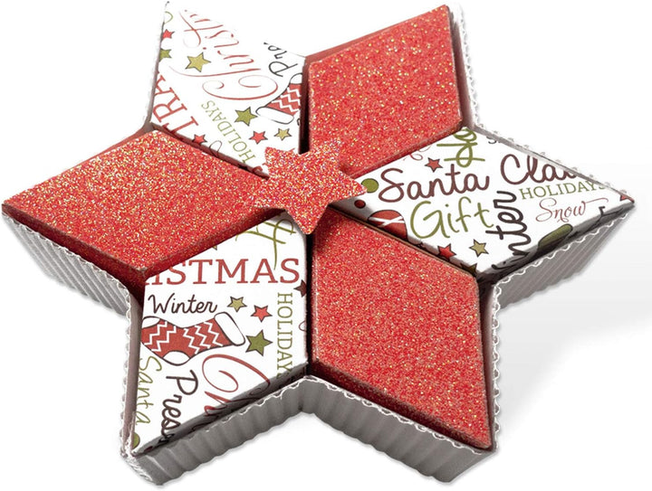 Ursus 7940099 - Bastelset Weihnachten, 26 Blatt in verschiedenen Materialien, Farben und Mustern, ca
