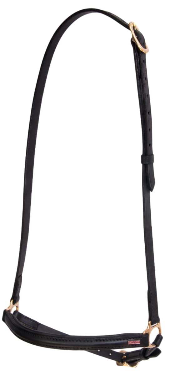 Karlslund Reithalfter Iceland Hannoveran Noseband, Brass, k303-bra