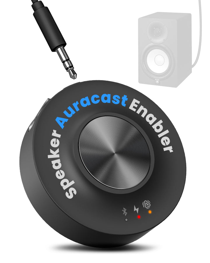 Venucast AuraLink - Auracast & Bluetooth-Empfänger für Aktive Lautsprecher & Audiosysteme, Multi-Emp