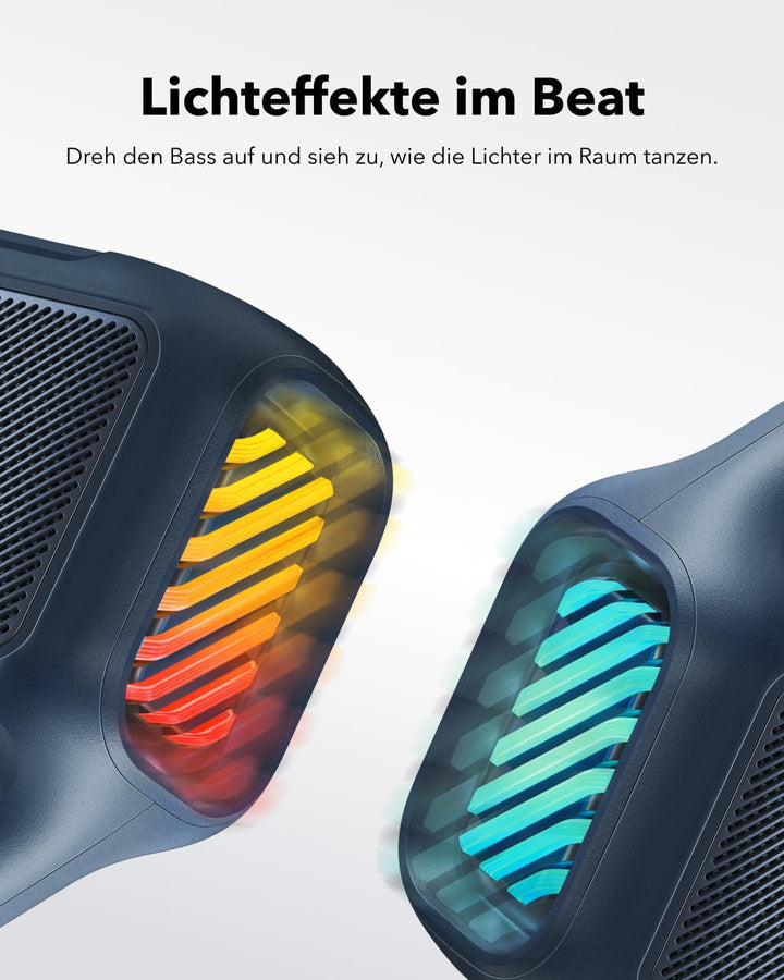soundcore by Anker, Boom 2 Outdoor-Lautsprecher, 80W, Subwoofer, BassUp 2.0, 24h Akku, IPX7 Wasserdi