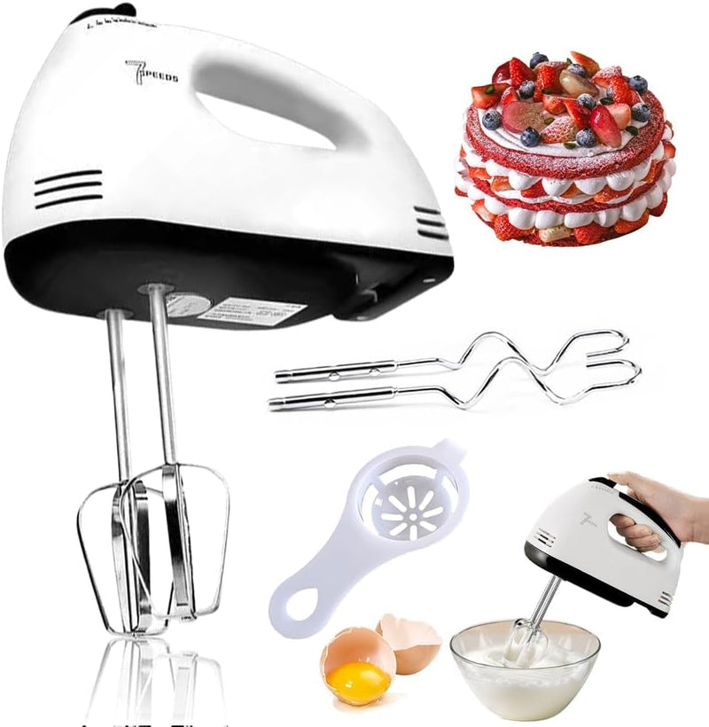 5 Werkzeuge Handrührgerät, Handmixer Bequem zu Halten, Mixer Handrührer zum Schlagen von Sahne Verwe