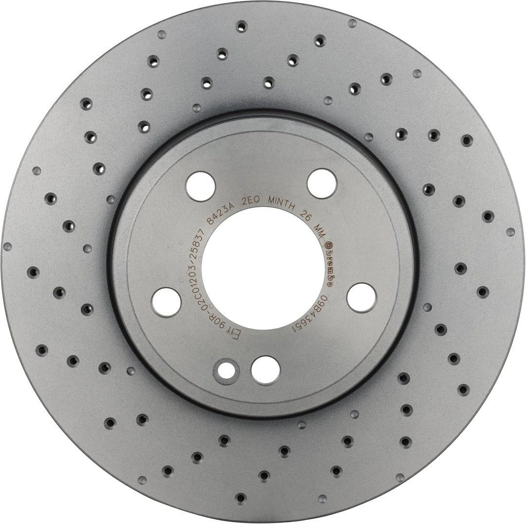 Brembo 09.B436.51 Vordere Bremsscheibe mit UV Lackierung, Anzahl 2