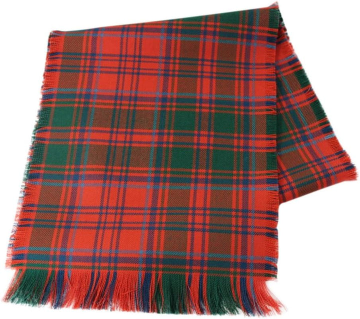 Traditionelle schottische Tartan 100% Wolle Plain Schärpe mit vollen Fransen - Grant Red Ancient