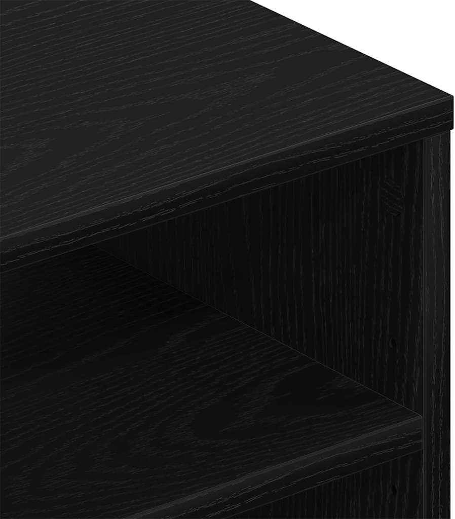 vidaXL Wandregal Schwarz Eichen-Optik 102 x 30 x 29 cm Holzwerkstoff, Moderne Wandregale, viel Staur