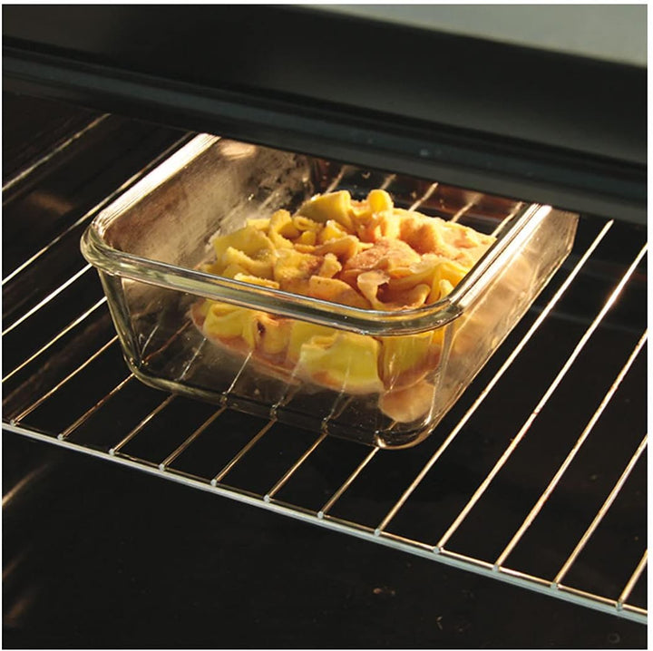 Cuisy KB5667 3-Auflaufform aus Glas mit Deckel, 22 x 17 x 9 cm
