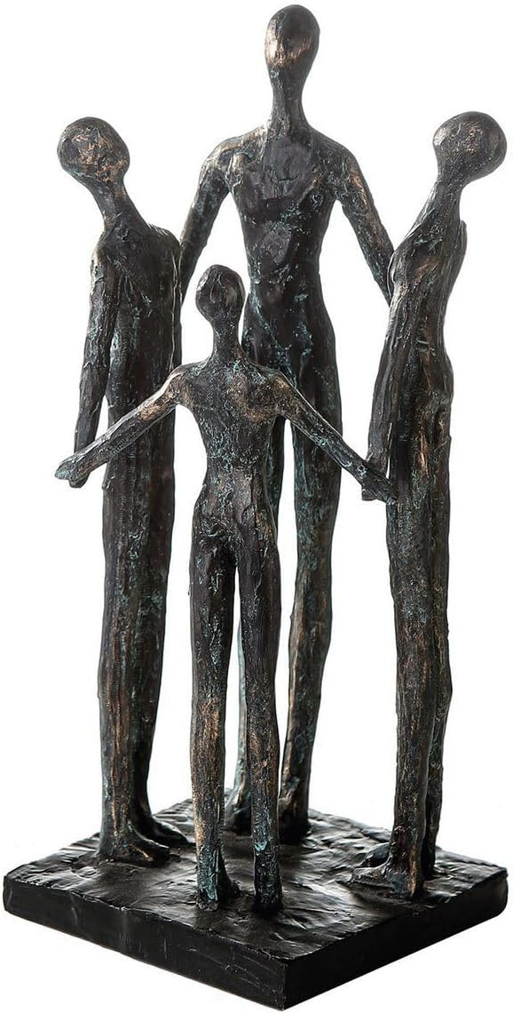 Casablanca Deko ulptur Figur Group - Gruppe - Familie - braun - Poly - Höhe 30 cm