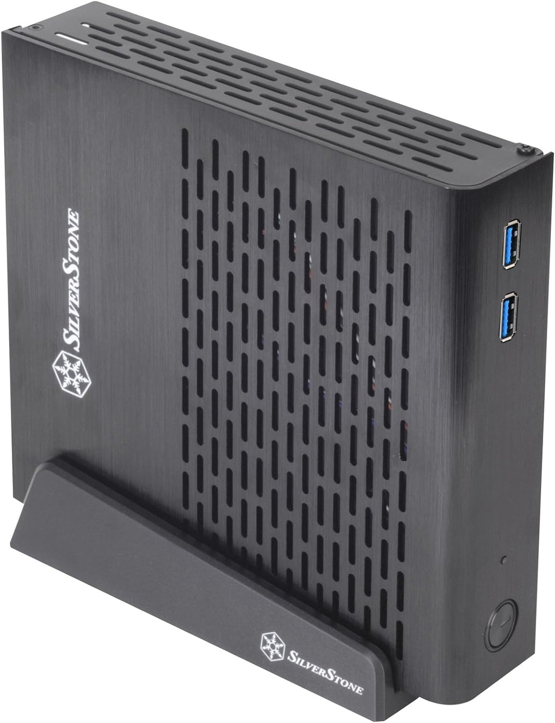 SilverStone SST-PT13B-USB3.0 - Petit Thin Mini-ITX Computer Gehäuse, USB 3.0, schwarz, SST-PT13B-USB