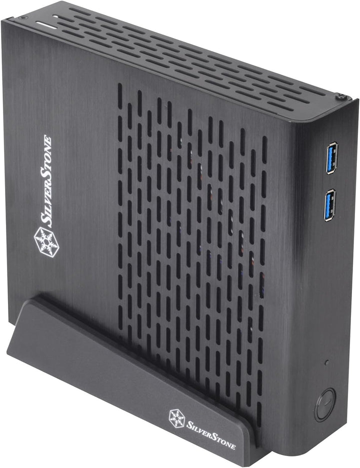 SilverStone SST-PT13B-USB3.0 - Petit Thin Mini-ITX Computer Gehäuse, USB 3.0, schwarz, SST-PT13B-USB