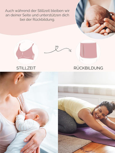 Herzmutter Bauchbinde Postpartum - Rückbildung nach Schwangerschaft-Kaiserschnitt-OP - verstellbarer