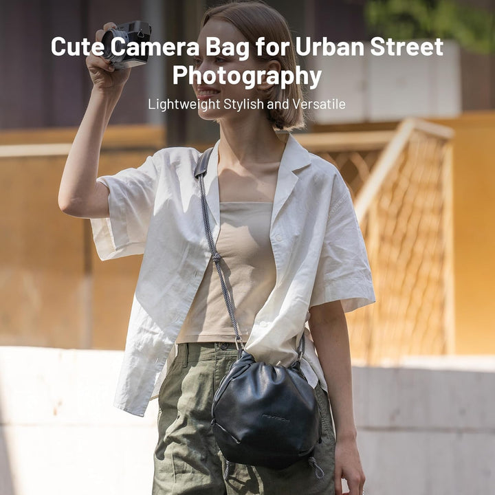 PGYTECH OneGo Kameratasche Beutel mit Kordelzug, Strassenfotografie Stylische Weiche Handetasche Sch