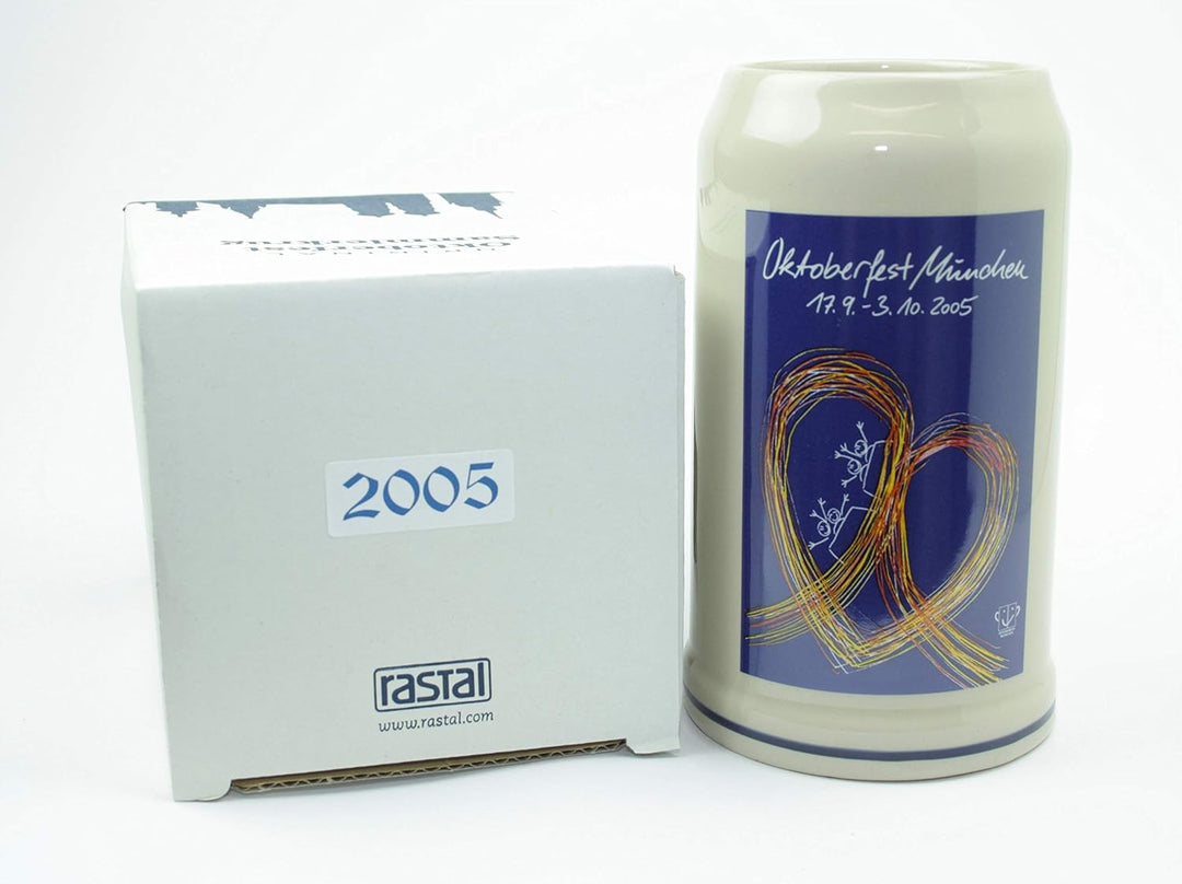 Steinfixx® - Original Oktoberfestkrug 2005 I Jahrgangskrug I Jahreskrug I Wiesnkrug I Sammlerkrug I