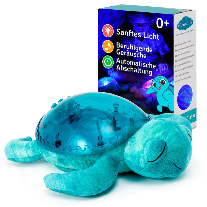 Cloud B 7423 PR Nachtlicht Tranquil Turtle blau