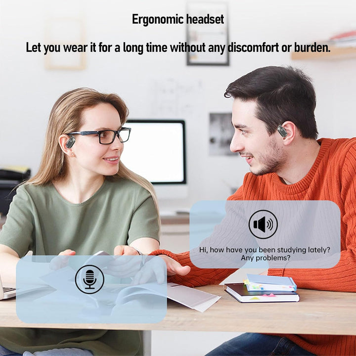 AI -Sprachübersetzer -Ohrhörer, Xg99 Echtzeit Bluetooth -Übersetzungs -Headset für 80 Sprachen, 4 Üb