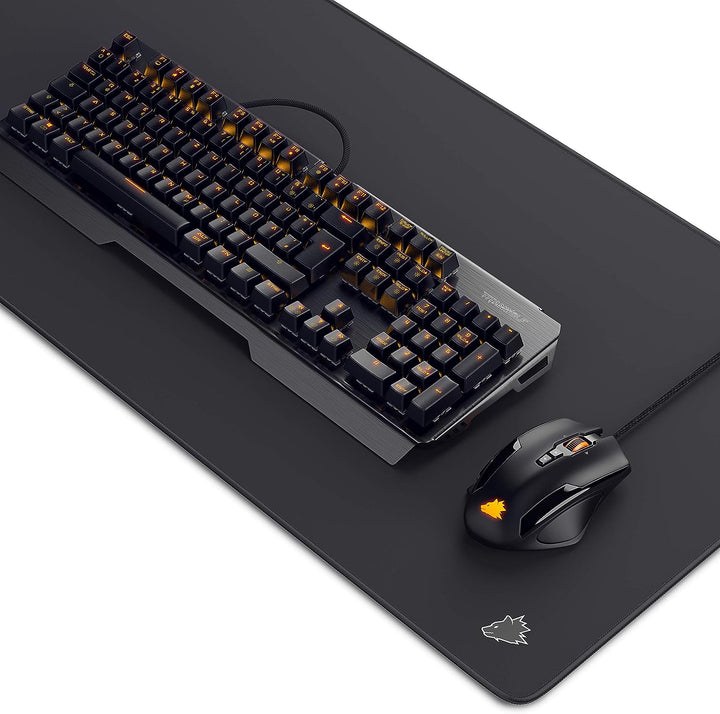 Titanwolf Gaming Set - mechanische Tastatur ALUMAR MMO 10800dpi Gaming Maus Specialist XXL Mauspad S