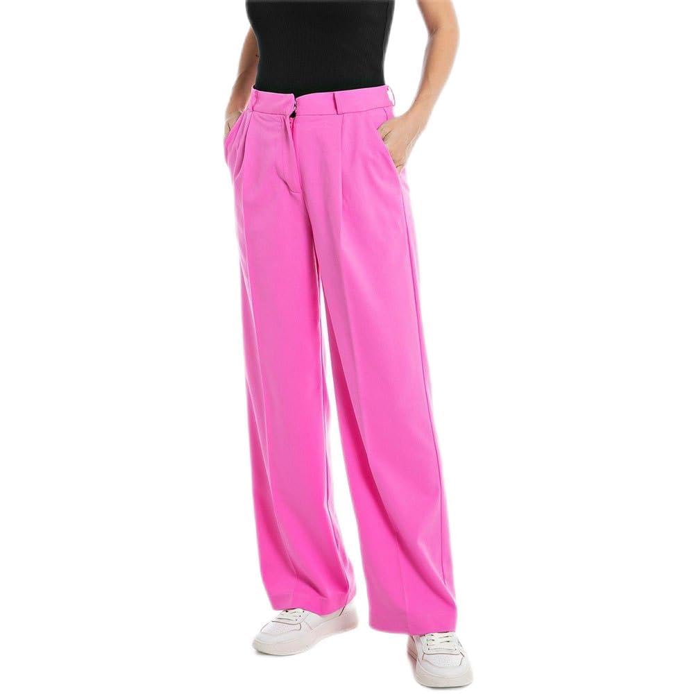 Replay Damen Business Hose Klassisch 24W Fuxia 069, 24W Fuxia 069
