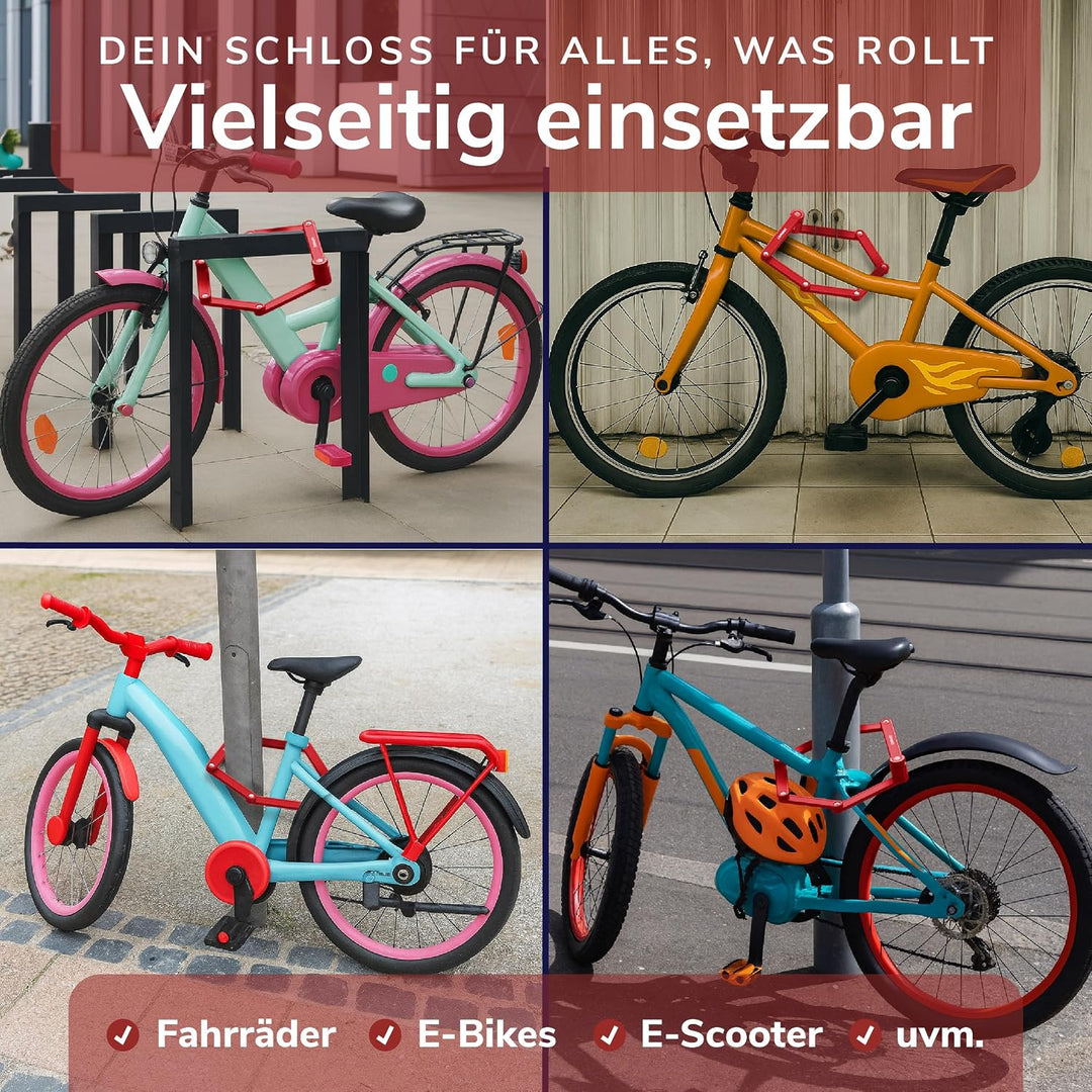 CAPRIBIKE Faltschloss für Fahrrad – Hochwertiges Fahrradschloss Hohe Sicherheit – Kompaktes E Bike S