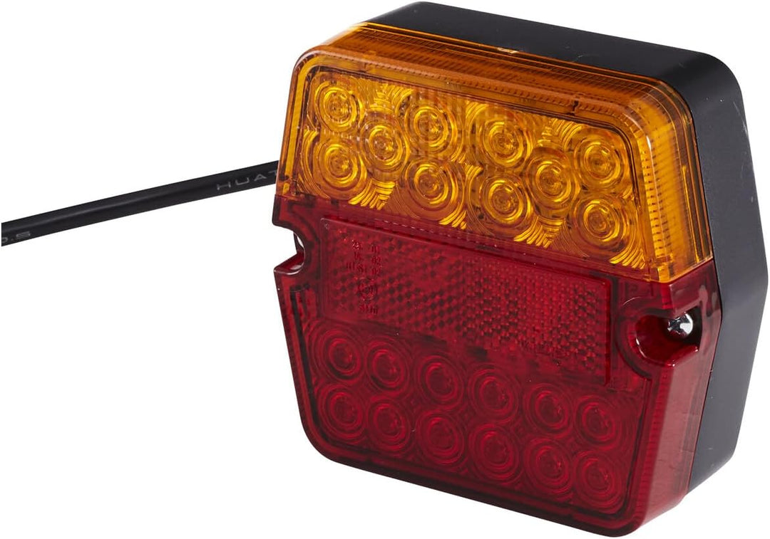 HELLA - Heckleuchte - Valuefit - LED - 12/24V - Anbau/geschraubt - Lichtscheibenfarbe: rot/gelb - St