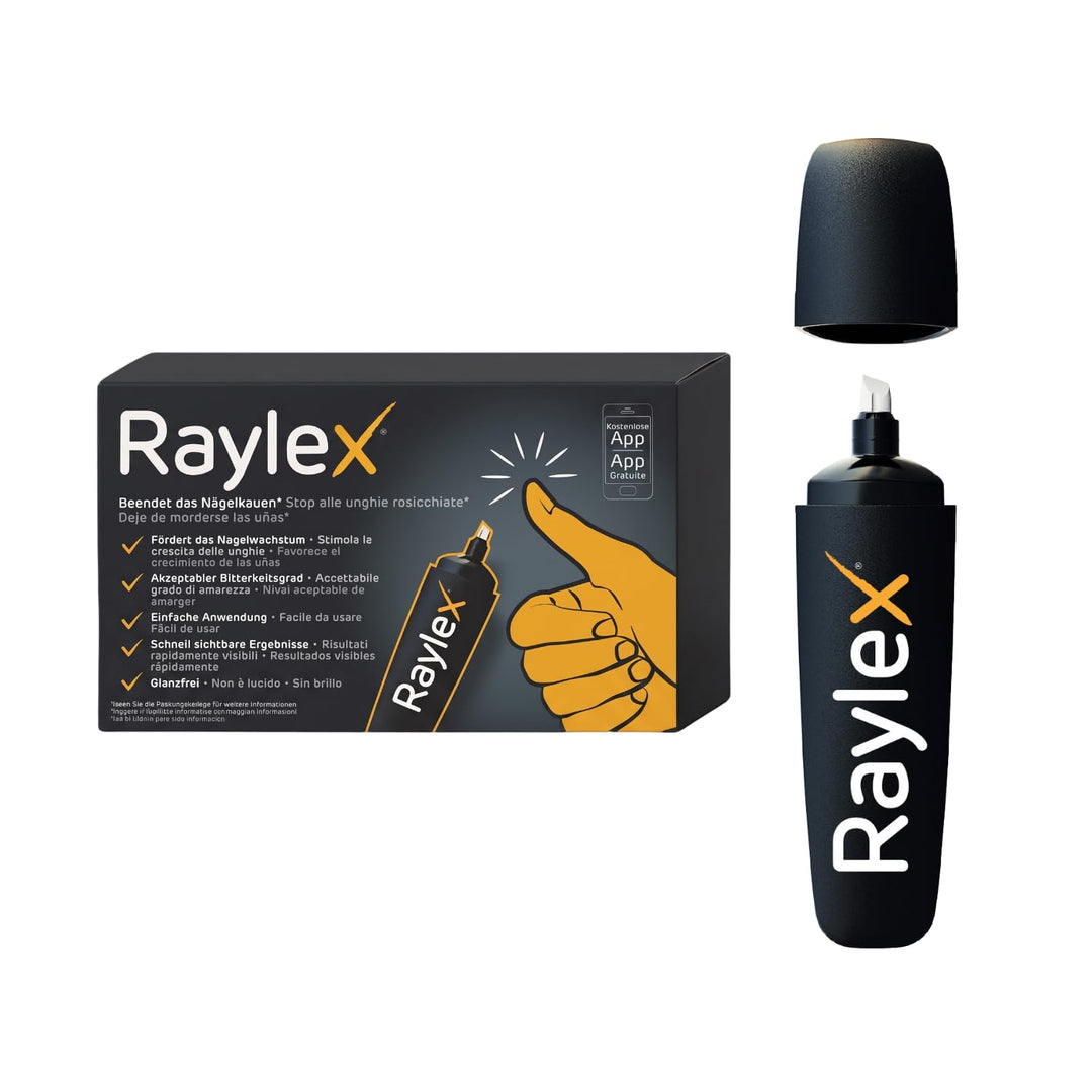 Raylex Stift anti Fingernägel kauen - nägelkauen stoppen für Kinder ab 3 &amp; Erwachsene - Bitterer und