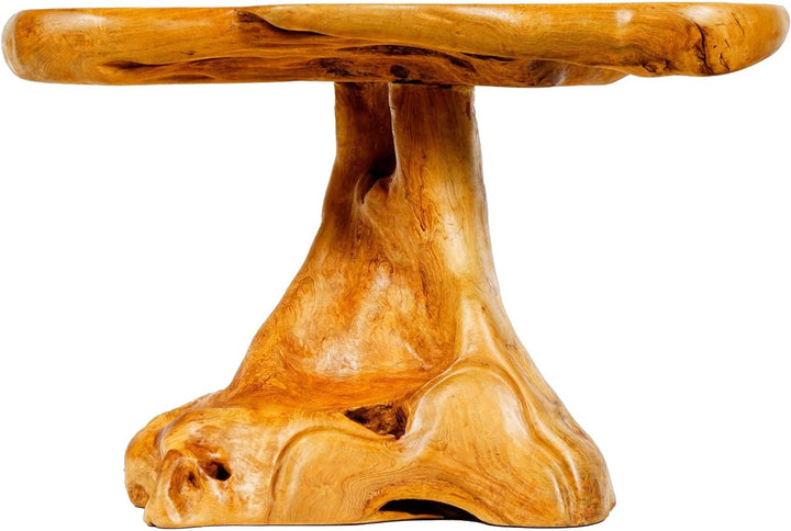 Windalf Schlanker Couchtisch Siva 77 cm Eleganter Natur Wohnzimmertisch Handarbeit aus Wurzelholz
