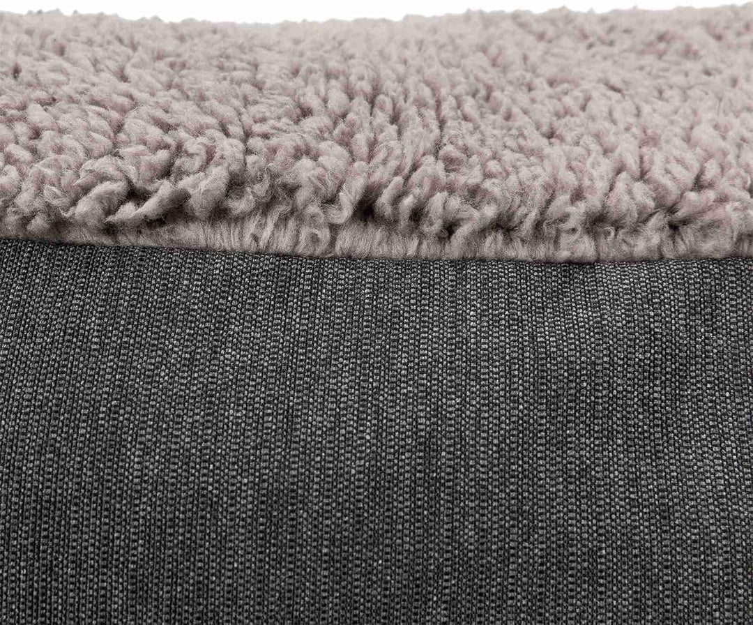 TRIXIE 36425 Vital Kissen Bendson, oval, 100 × 70 cm, dunkelgrau/hellgrau 70 x 100 x 16